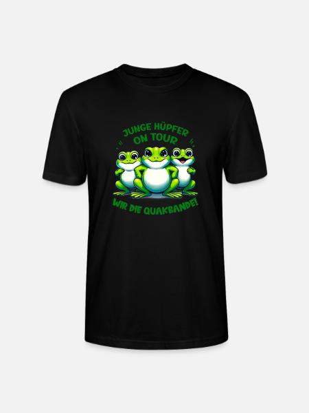 Little Comic Toads Gang - Stanley/Stella CRAFTER Unisex Organic T-Shirt - black