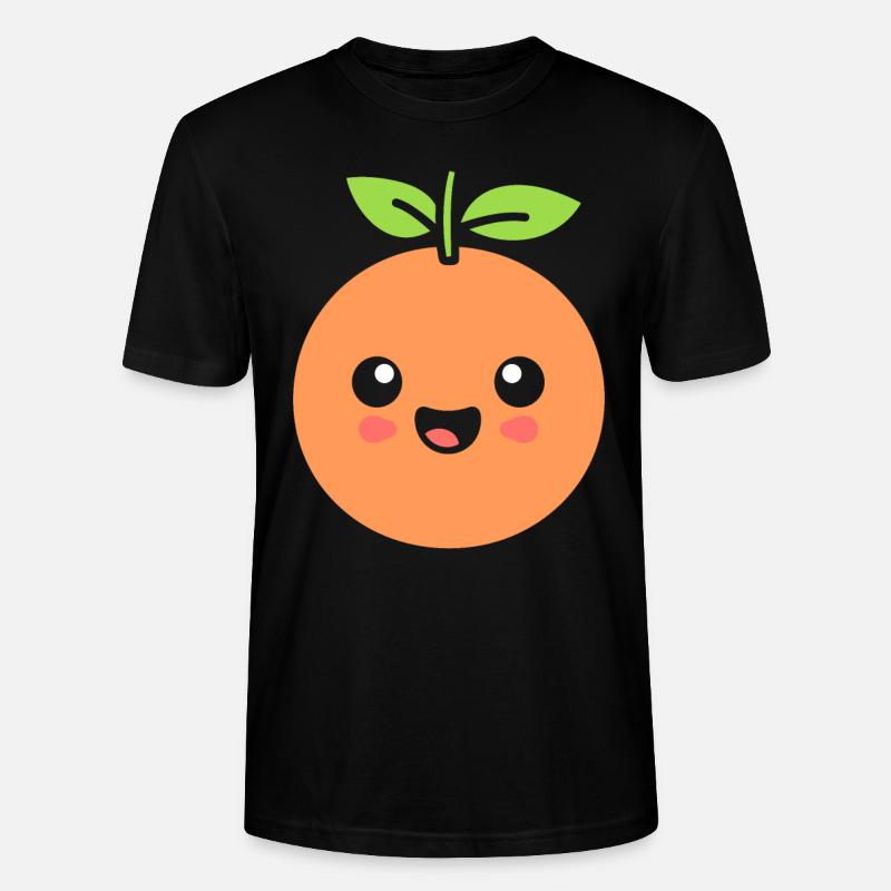Grapefruit - Stanley/Stella CRAFTER Unisex Organic T-Shirt - black