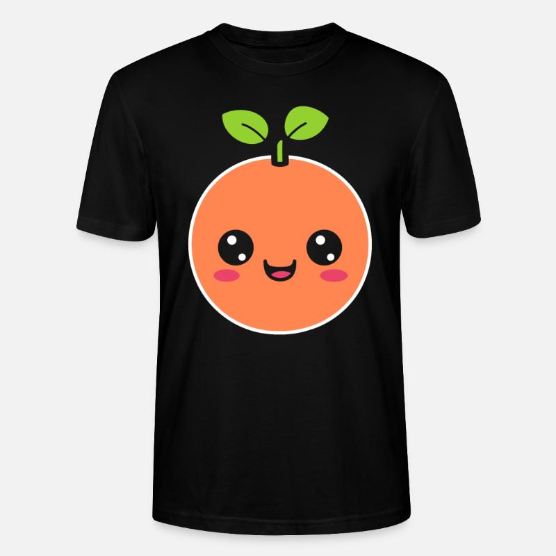 Grapefruit - Stanley/Stella CRAFTER Unisex Organic T-Shirt - black