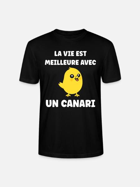 Humour Canari - T-shirt bio CRAFTER Stanley Stella Unisexe - noir