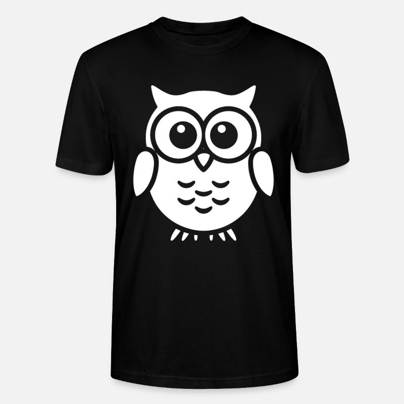Eule - Stanley/Stella Unisex Bio-T-Shirt CRAFTER - Schwarz