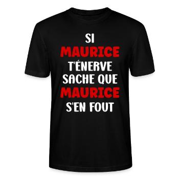 Maurice - T-shirt bio CRAFTER Stanley Stella Unisexe - noir - Devant - Alina (178cm) & Michal (187cm)