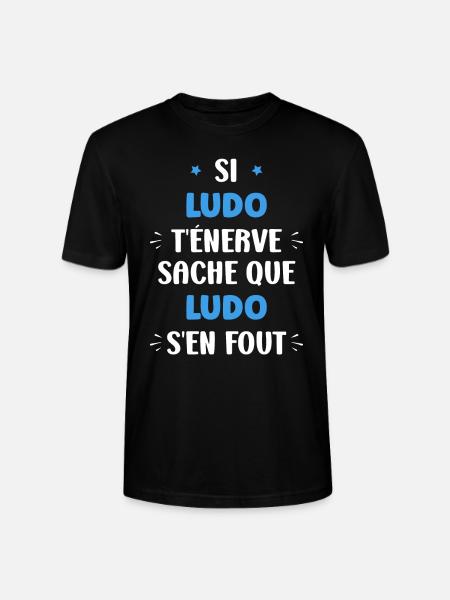 Ludo - T-shirt bio CRAFTER Stanley Stella Unisexe - noir