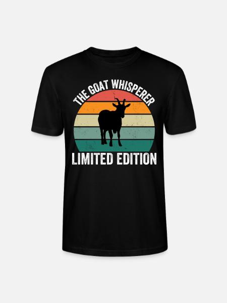The Goat Whisperer - Stanley/Stella CRAFTER Unisex Organic T-Shirt - black