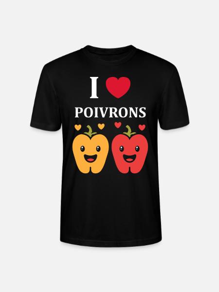 Humour poivron - T-shirt bio CRAFTER Stanley Stella Unisexe - noir