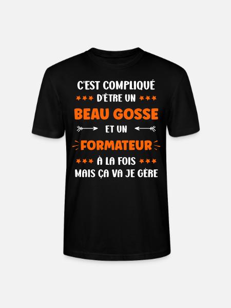 Formateur - T-shirt bio CRAFTER Stanley Stella Unisexe - noir