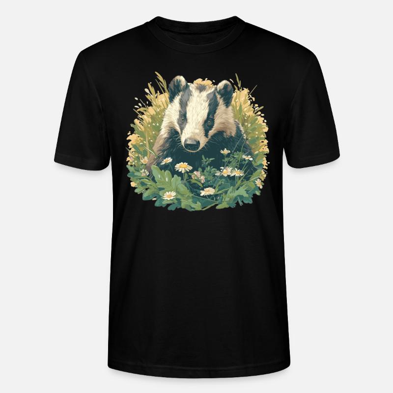 Badger Dachse Dachs - Stanley/Stella Unisex Bio-T-Shirt CRAFTER - Schwarz