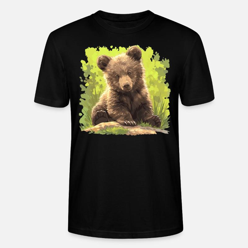 Bear Bären Bär - Stanley/Stella Unisex Bio-T-Shirt CRAFTER - Schwarz