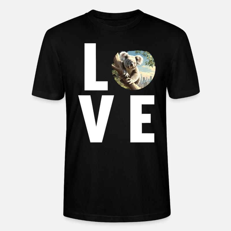 Koalas Koala - T-shirt bio CRAFTER Stanley Stella Unisexe - noir