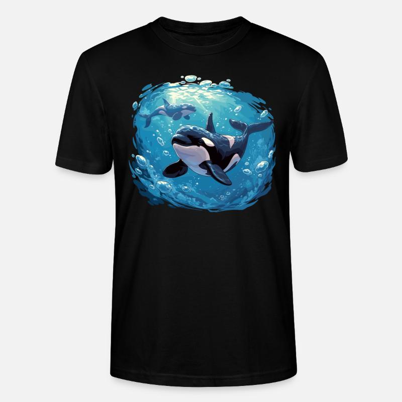 Orcas Orca - Stanley/Stella Unisex Bio-T-Shirt CRAFTER - Schwarz