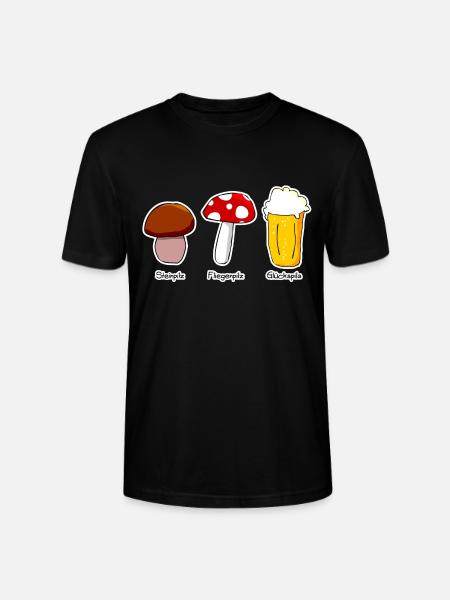 Pilze - Stanley/Stella Unisex Bio-T-Shirt CRAFTER - Schwarz