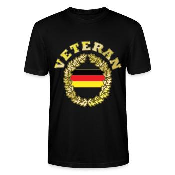 Bundeswehr Soldat Veteran Militär Abzeichen - Stanley/Stella Unisex Bio-T-Shirt CRAFTER - Schwarz - Vorne - Alina (178cm) & Michal (187cm)