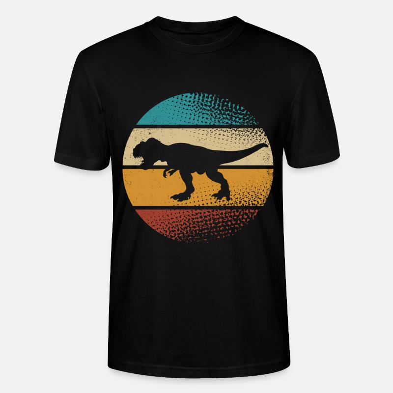 T Rex - Stanley/Stella Unisex Bio-T-Shirt CRAFTER - Schwarz