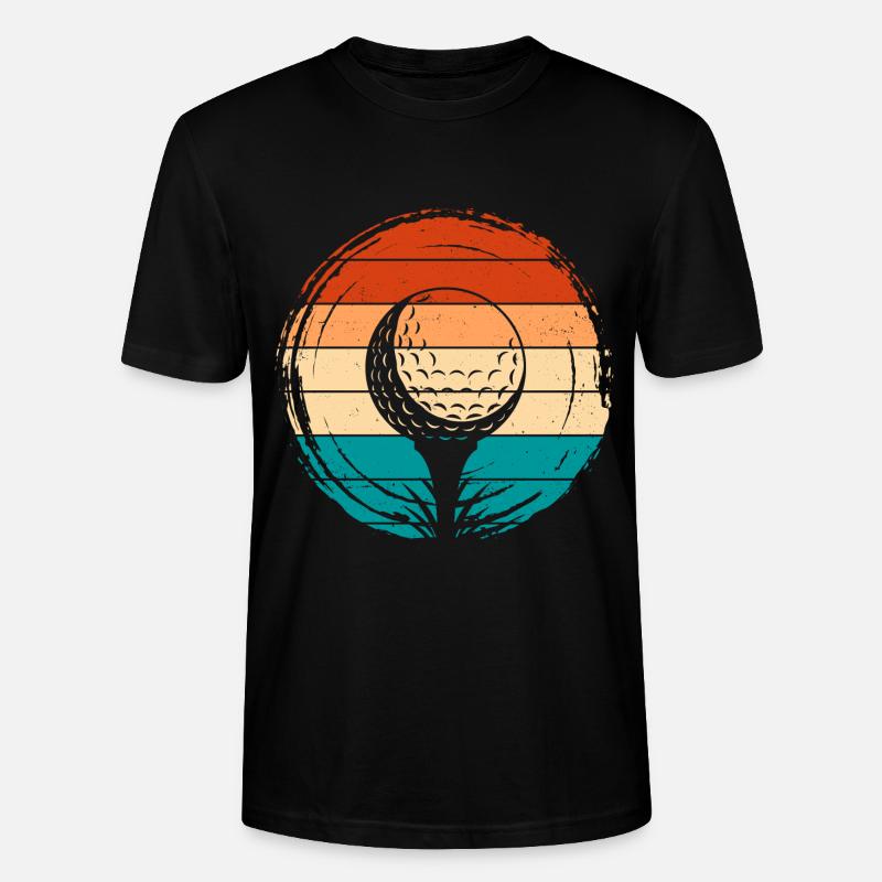 Golf Golfeur - T-shirt bio CRAFTER Stanley Stella Unisexe - noir
