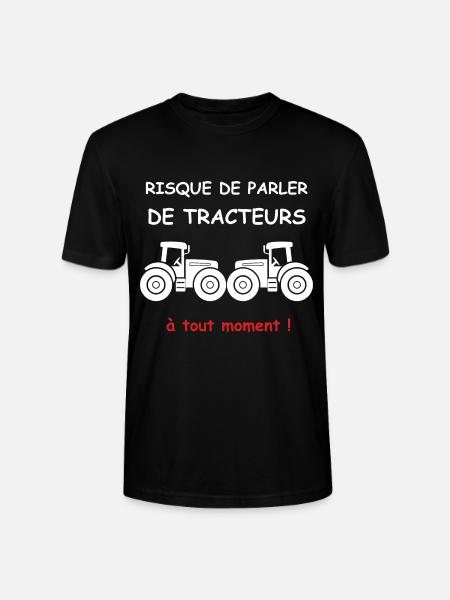 Risque de parler de tracteur - T-shirt bio CRAFTER Stanley Stella Unisexe - noir