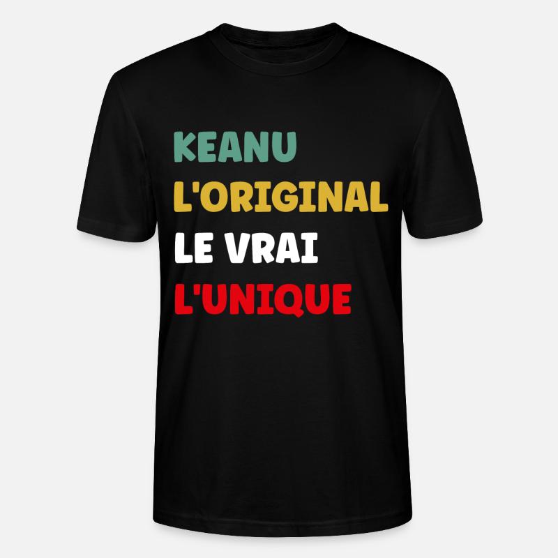 Keanu - T-shirt bio CRAFTER Stanley Stella Unisexe - noir