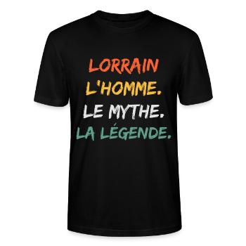 lorrain - T-shirt bio CRAFTER Stanley Stella Unisexe - noir - Devant - Alina (178cm) & Michal (187cm)