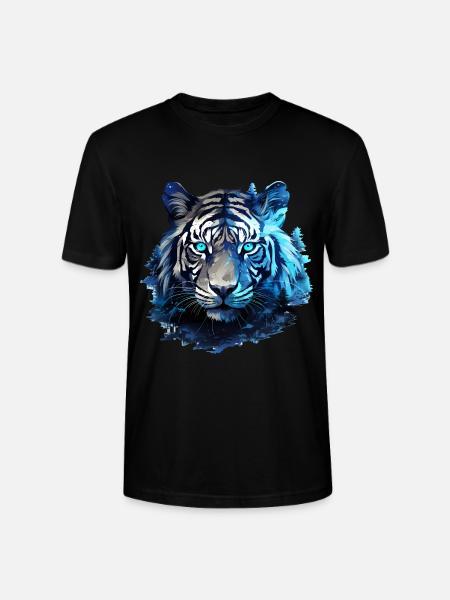 Tiger - Stanley/Stella Unisex Bio-T-Shirt CRAFTER - Schwarz