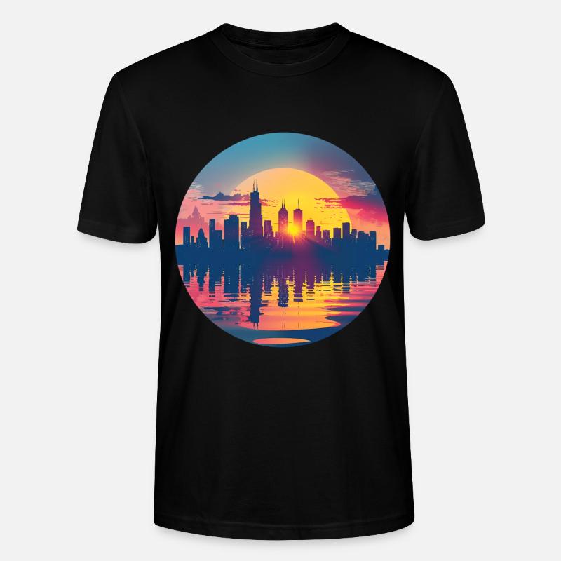 Hamm Skyline - Stanley/Stella Unisex Bio-T-Shirt CRAFTER - Schwarz