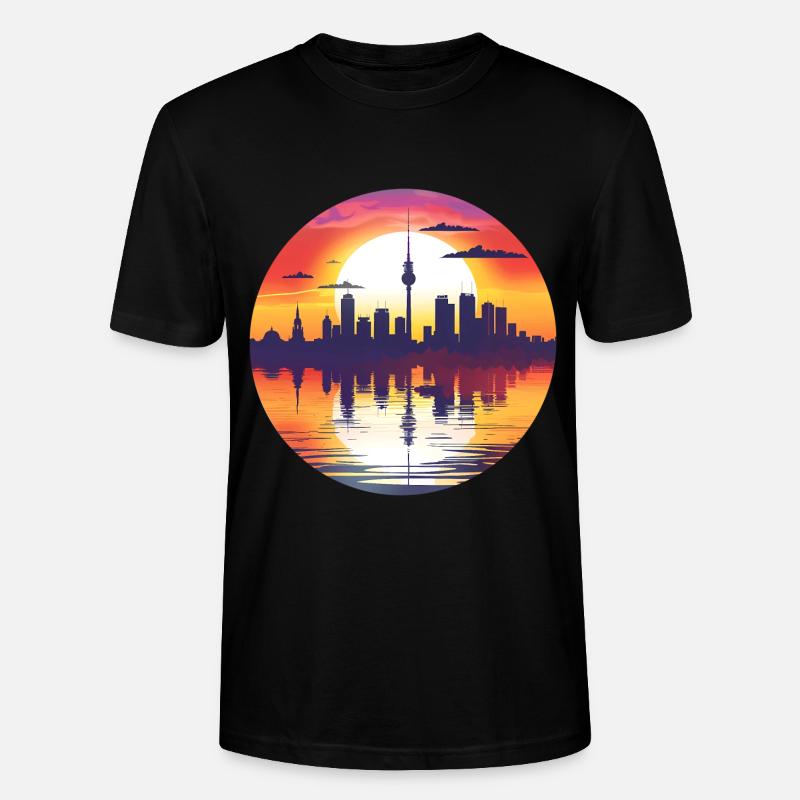 Iserlohn Skyline - Stanley/Stella Unisex Bio-T-Shirt CRAFTER - Schwarz