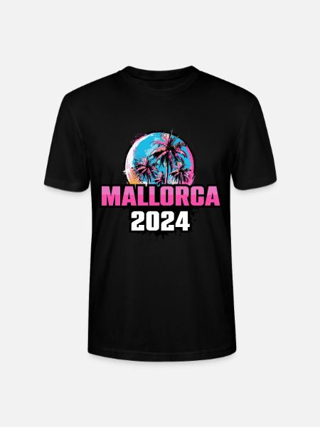 Mallorca 2024 Palm Trees - Stanley/Stella CRAFTER Unisex Organic T-Shirt - black