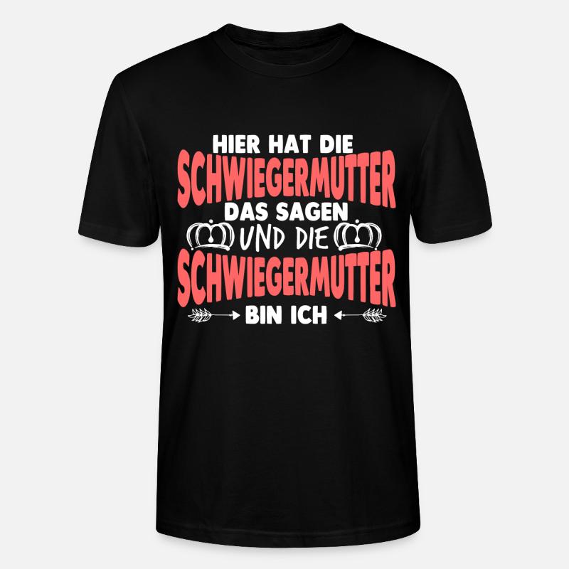Schwiegermama Schwiegermutter - Stanley/Stella Unisex Bio-T-Shirt CRAFTER - Schwarz
