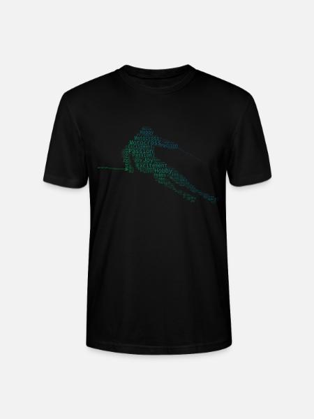 Ski Freestyle Skiërs Wintersport Heren - Stanley/Stella Uniseks bio-T-shirt CRAFTER - zwart