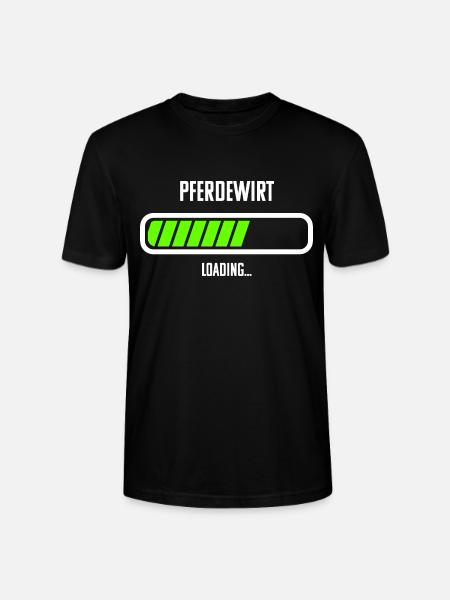 Pferdewirt Beruf Loading Ladebalken - Stanley/Stella Unisex Bio-T-Shirt CRAFTER - Schwarz