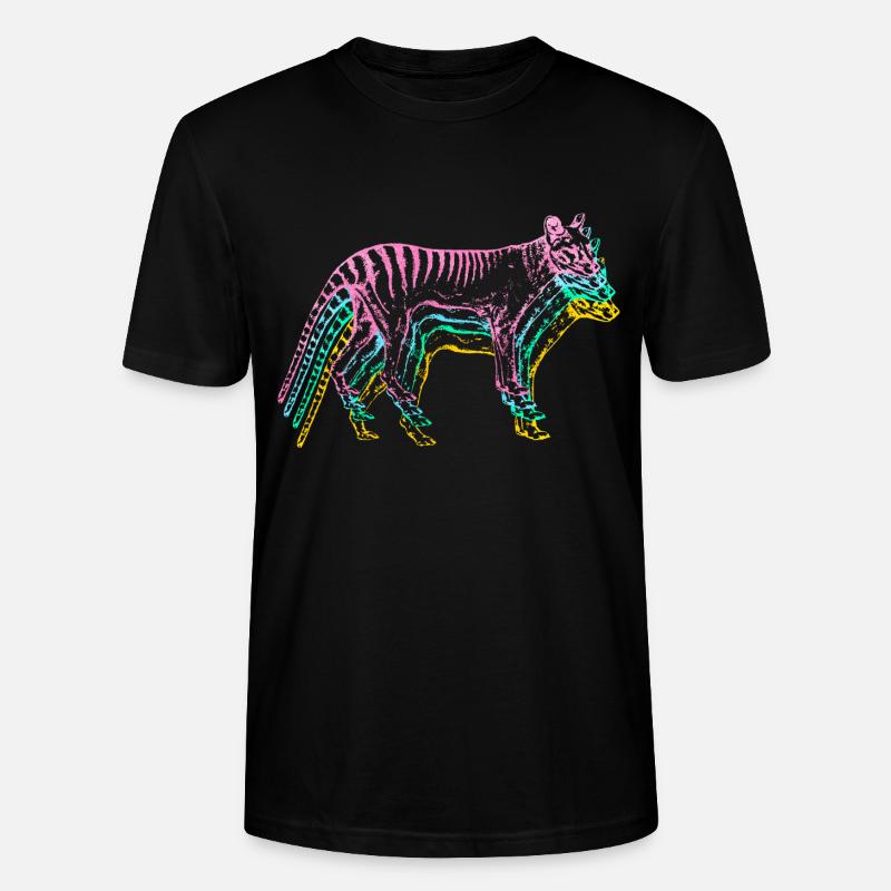 Tasmanischer Wolf - Stanley/Stella Unisex Bio-T-Shirt CRAFTER - Schwarz