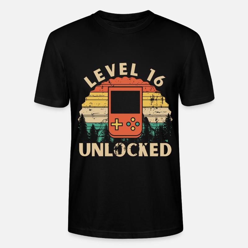Level 16 Unlocked - T-shirt bio CRAFTER Stanley Stella Unisexe - noir