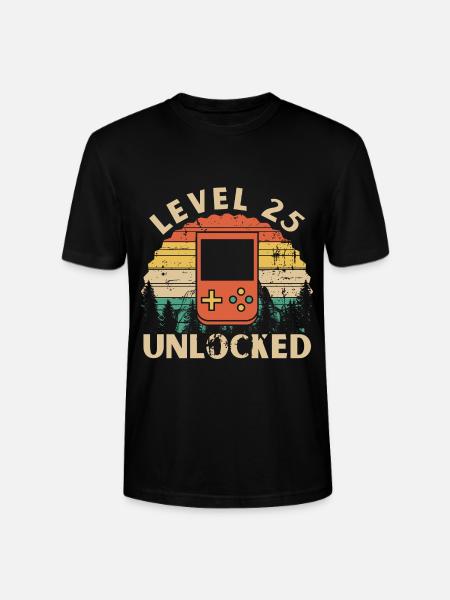 Level 25 Unlocked - T-shirt bio CRAFTER Stanley Stella Unisexe - noir