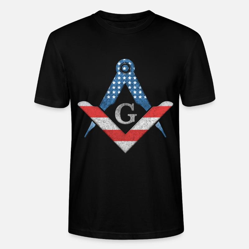 Masonic Freemasonry Fraternal - Stanley/Stella Unisex Bio-T-Shirt CRAFTER - Schwarz
