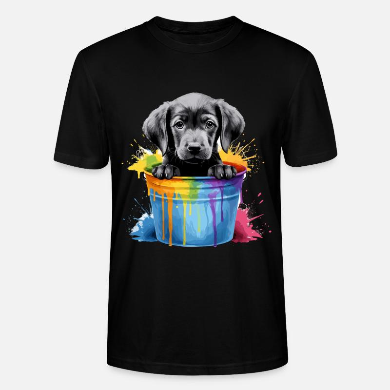 Labrador Hund Hunderasse - Stanley/Stella Unisex Bio-T-Shirt CRAFTER - Schwarz
