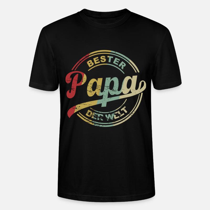 Bester Papa der Welt. - Stanley/Stella Unisex Bio-T-Shirt CRAFTER - Schwarz