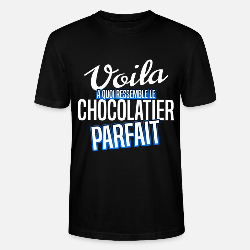 Chocolatier - T-shirt bio CRAFTER Stanley Stella Unisexe - noir