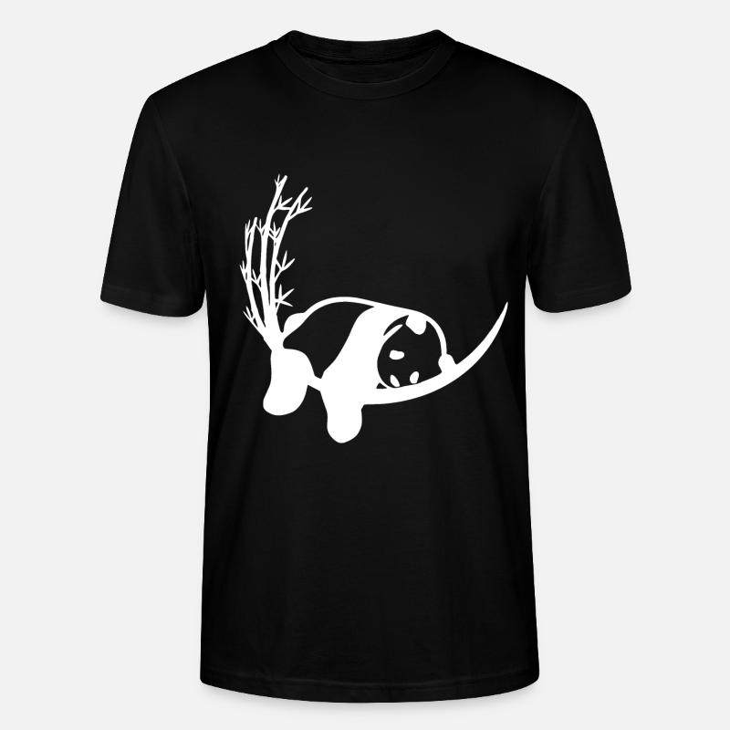 Panda Bambus Chillen - Stanley/Stella Unisex Bio-T-Shirt CRAFTER - Schwarz