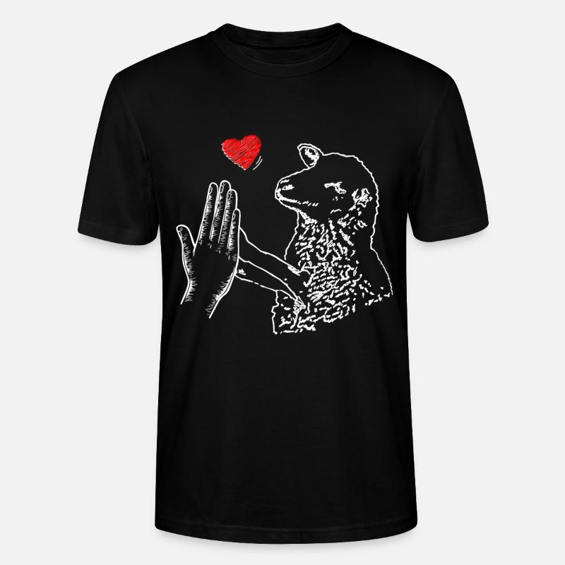 High Five Schaf - Stanley/Stella Unisex Bio-T-Shirt CRAFTER - Schwarz