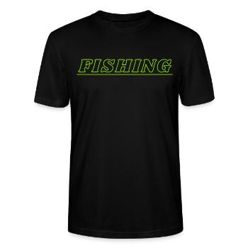 Fish - Stanley/Stella CRAFTER Unisex Organic T-Shirt - black - Front - Alina (178cm) & Michal (187cm)