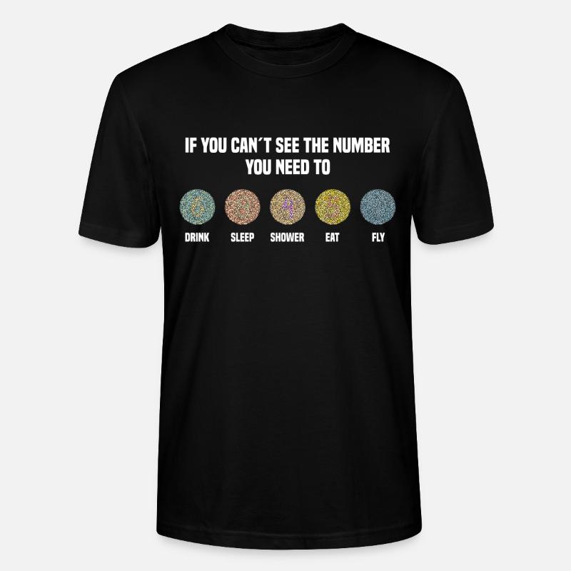 Numéros d’Ishihara - Fly - T-shirt bio CRAFTER Stanley Stella Unisexe - noir