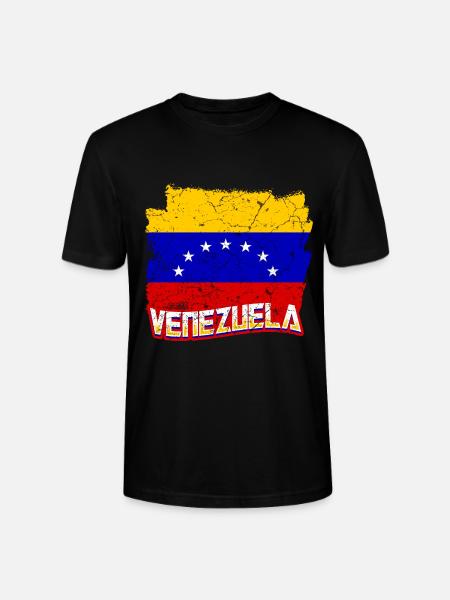 Venezuela Flagge - Stanley/Stella Unisex Bio-T-Shirt CRAFTER - Schwarz
