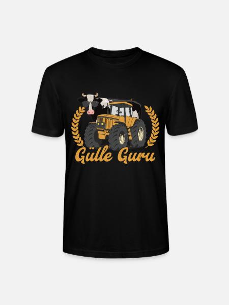 Manure Guru Cow Farmer - Stanley/Stella CRAFTER Unisex Organic T-Shirt - black