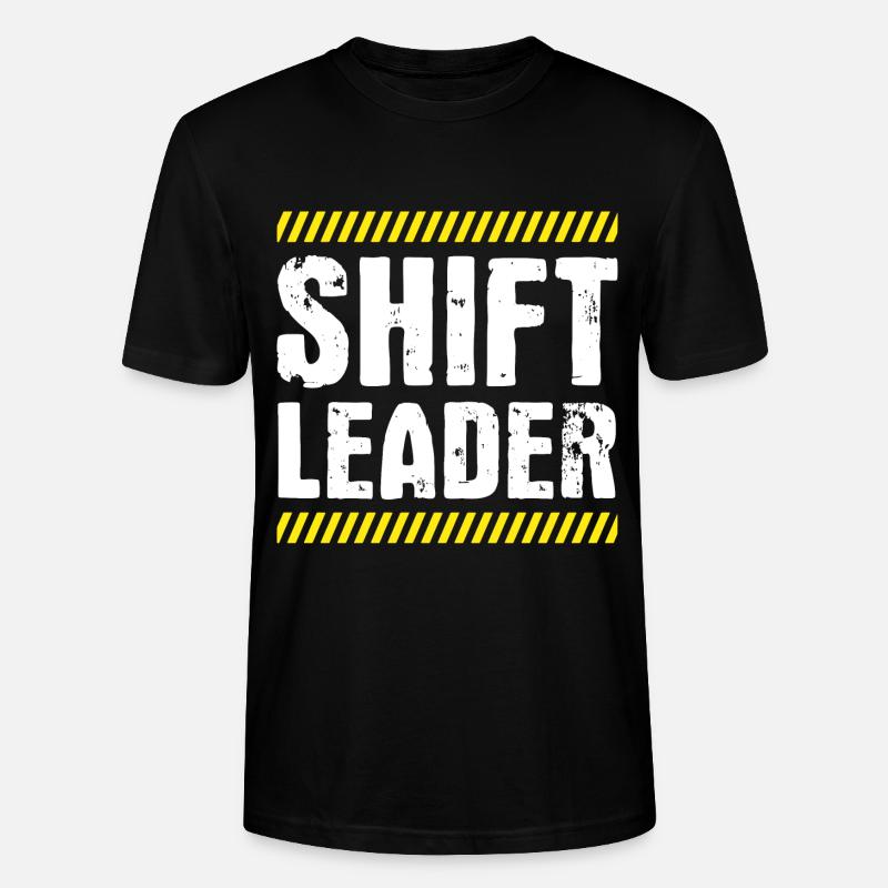 Shiftleader Schichtleitung Chef - Stanley/Stella Unisex Bio-T-Shirt CRAFTER - Schwarz