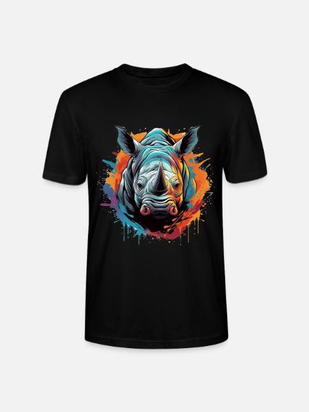 Party Nashorn - Stanley/Stella Unisex Bio-T-Shirt CRAFTER - Schwarz