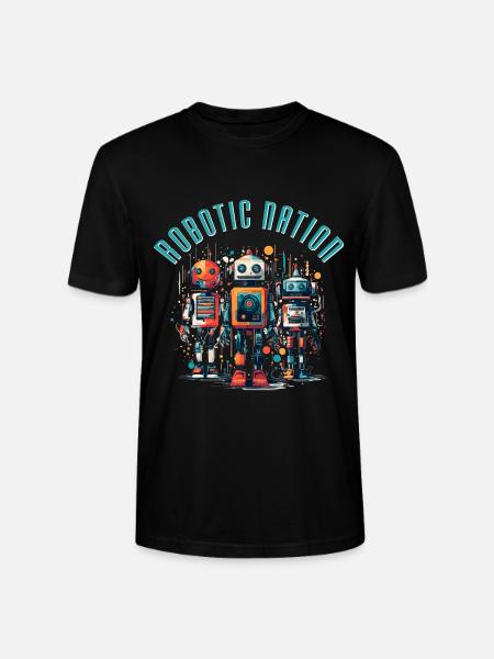 Roboter-Nation 2 - Stanley/Stella Unisex Bio-T-Shirt CRAFTER - Schwarz