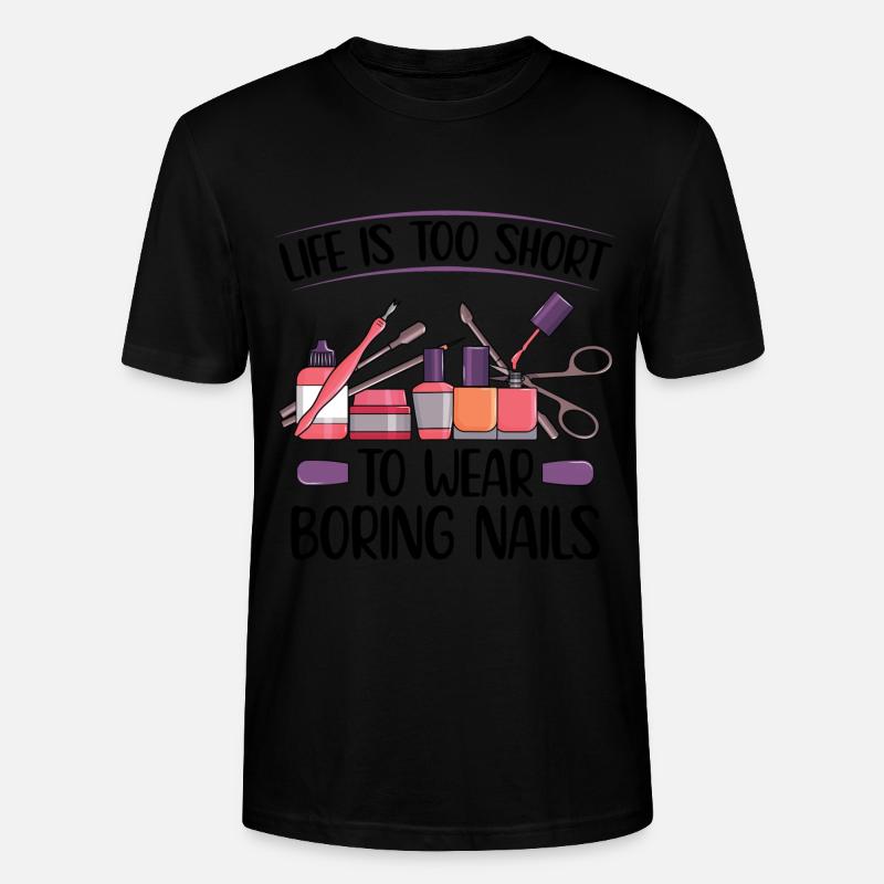 Nageltechniker Geschenke | Fingernägel lackieren - Stanley/Stella Unisex Bio-T-Shirt CRAFTER - Schwarz