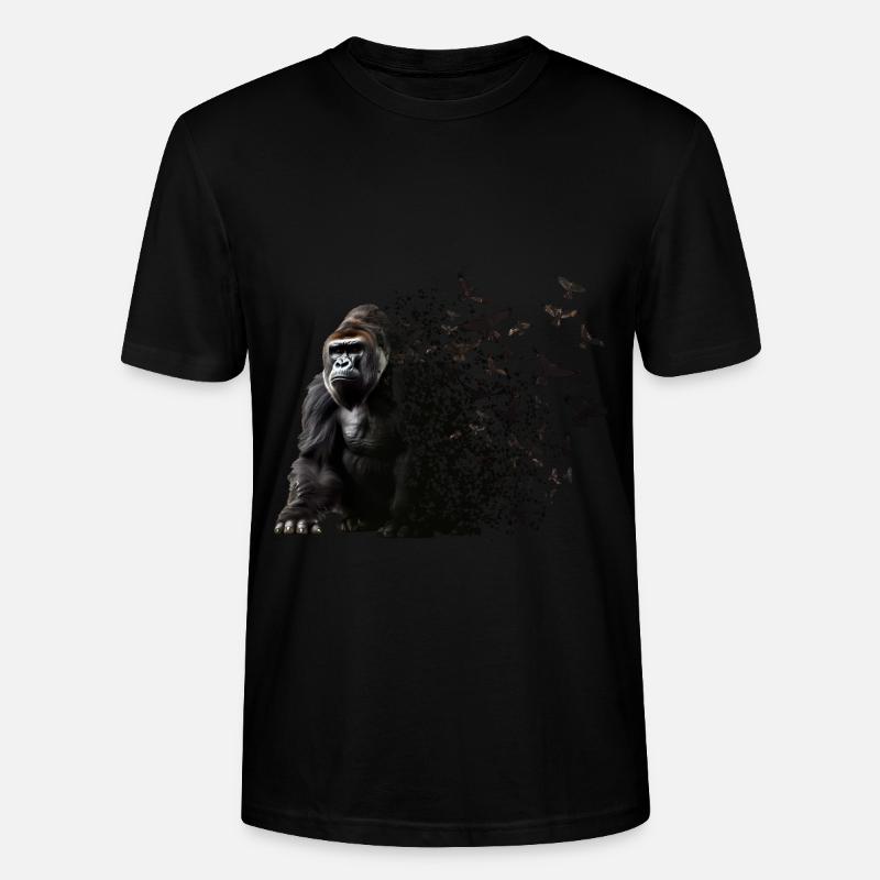Gorilla - Stanley/Stella Unisex Bio-T-Shirt CRAFTER - Schwarz