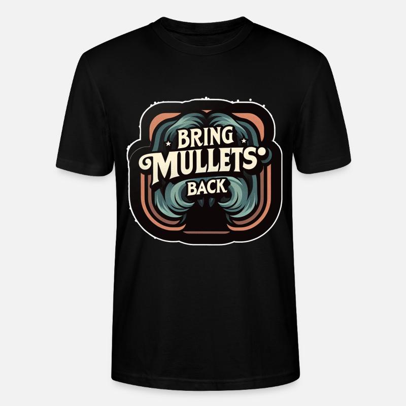 Bring Mullets Back 9 - Stanley/Stella Unisex Bio-T-Shirt CRAFTER - Schwarz