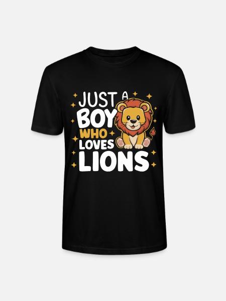 Lion Lion Animal Africa - Stanley/Stella CRAFTER Unisex Organic T-Shirt - black