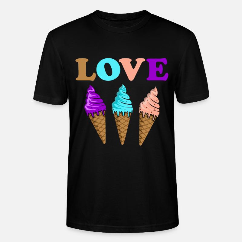 Eiscreme - Stanley/Stella Unisex Bio-T-Shirt CRAFTER - Schwarz