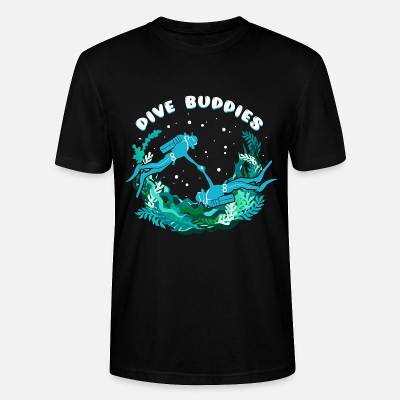 Dive Buddies - Stanley/Stella Unisex Bio-T-Shirt CRAFTER - Schwarz